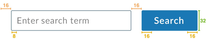 Search form button specifications